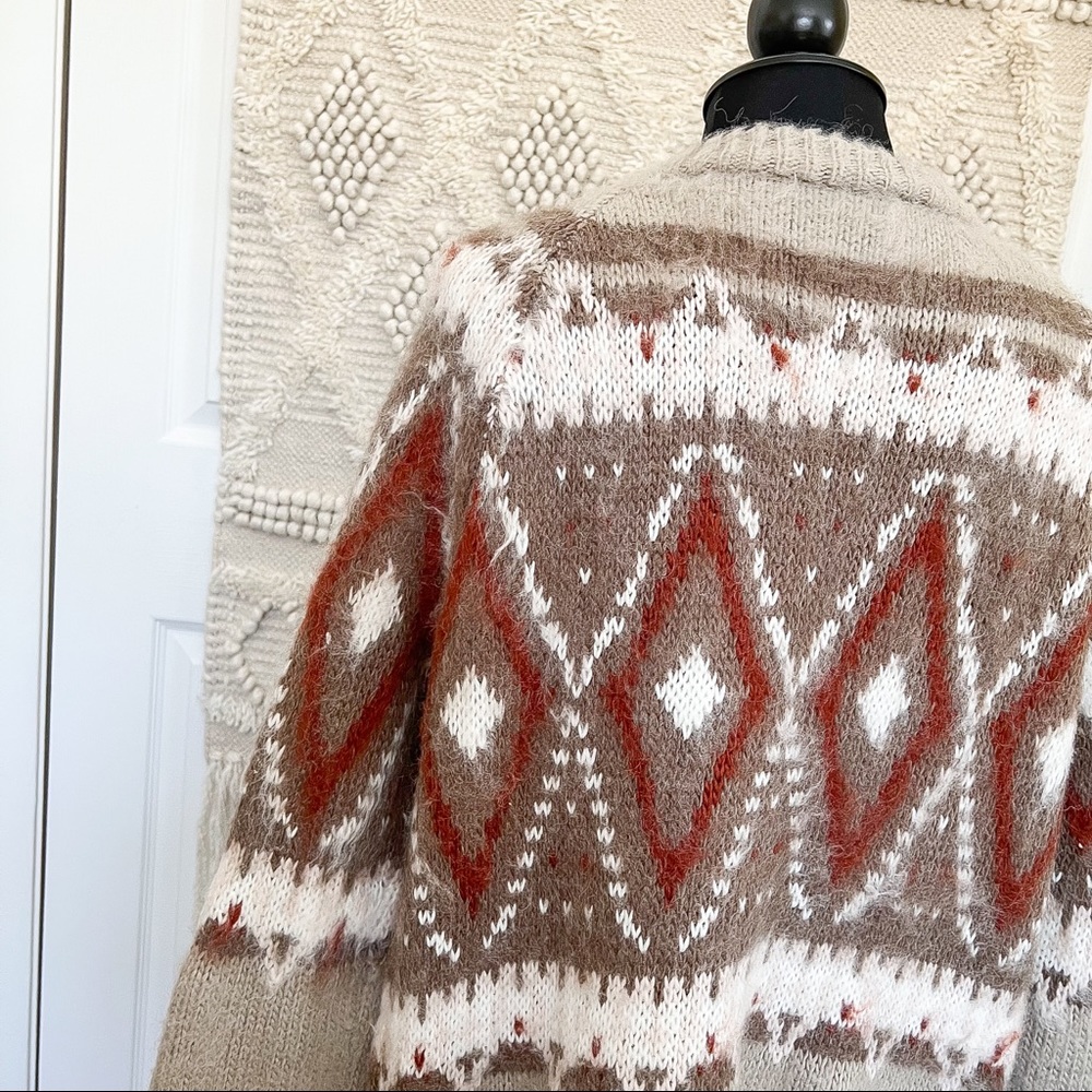 Free People Frosted Fair Isle Cardigan Jacket - Picture 8 of 11